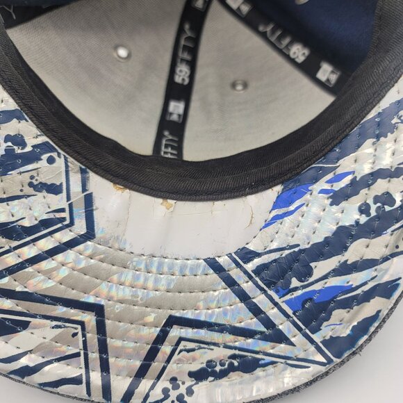 Dallas Cowboys New Era Fitted Hat Size 7 Cap - Picture 7 of 8
